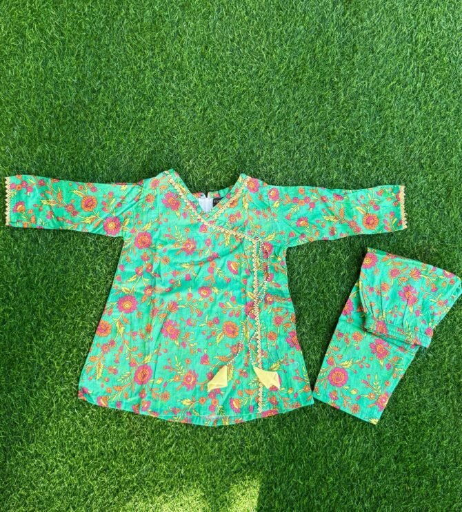 Mint Petals – Summer Lawn 2-Piece for Girls