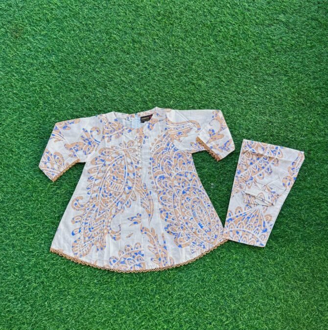 Soft Paisley Breeze Lawn 2piece For Girls