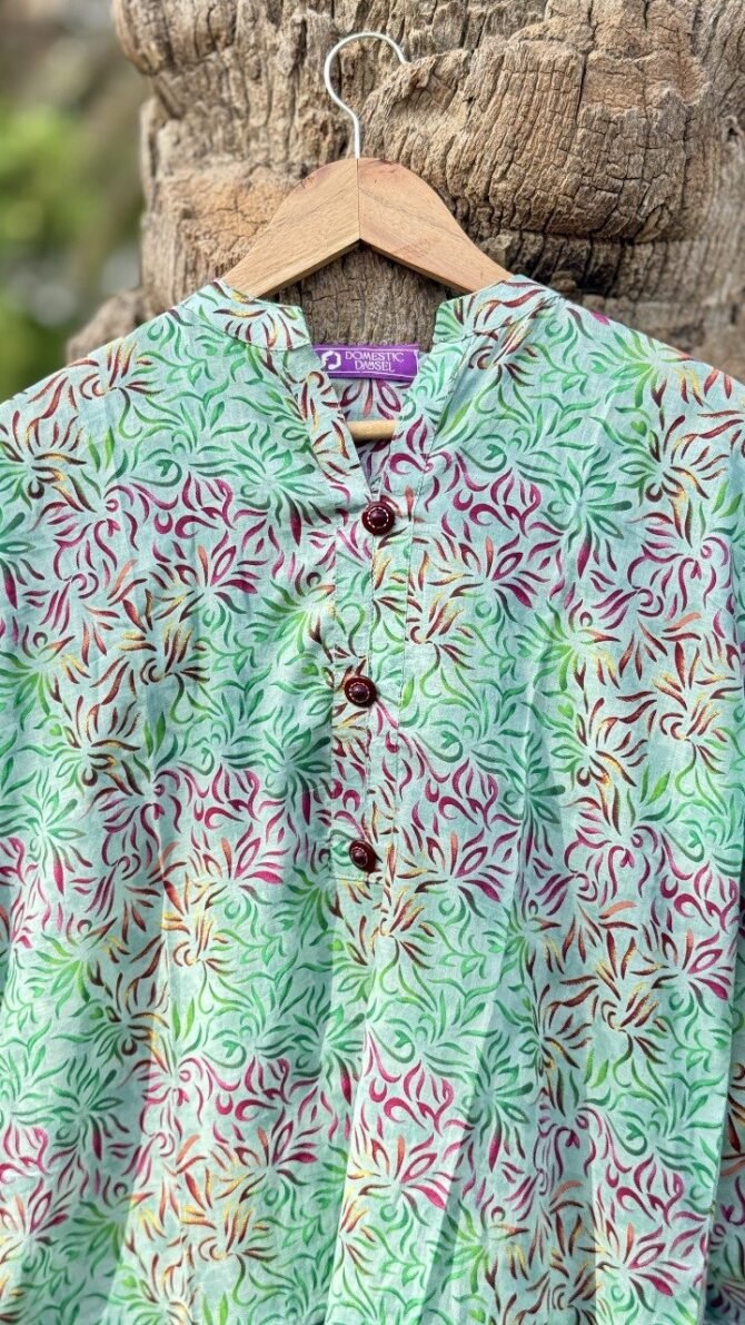 Women's Pastel Floral Lawn 2-Piece Co Ord Set Lightweight Summer Wear - Image 3